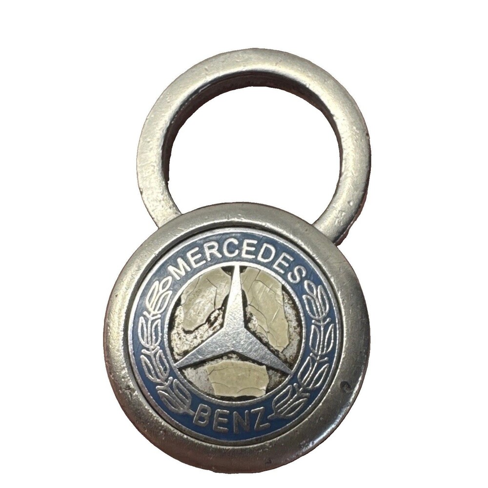 Vintage Mercedes-Benz Pull-Apart Quick-Release Valet Keychain Key Fob Keyring